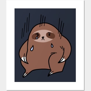 Sad Crying Sloth Posters and Art